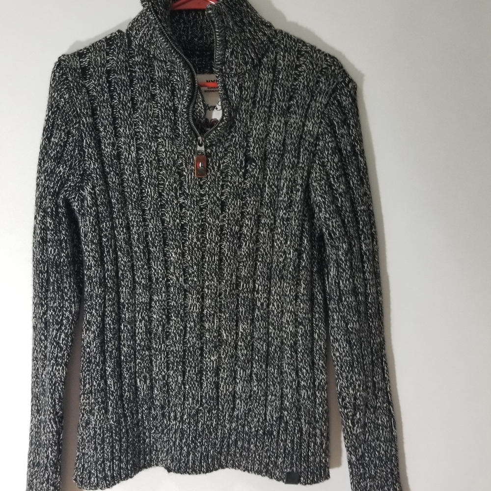 Superdry Half Zip Chunky Knit Pullover Sweater M